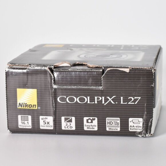 Nikon COOLPIX L27 Digital Camera 16.1MP 5x Optical Zoom HD Video 32GB SD - Picture 16 of 16